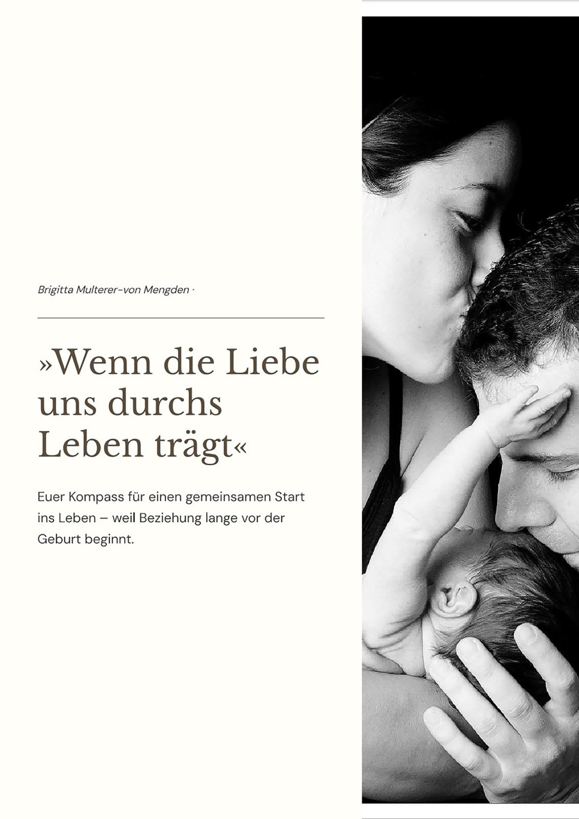 Wenn die Liebe uns durchs Leben trägt – Buchcover
